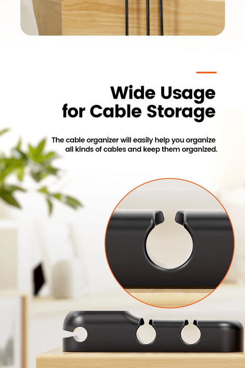 Cable Organizer - Flexible Cord Management Clips