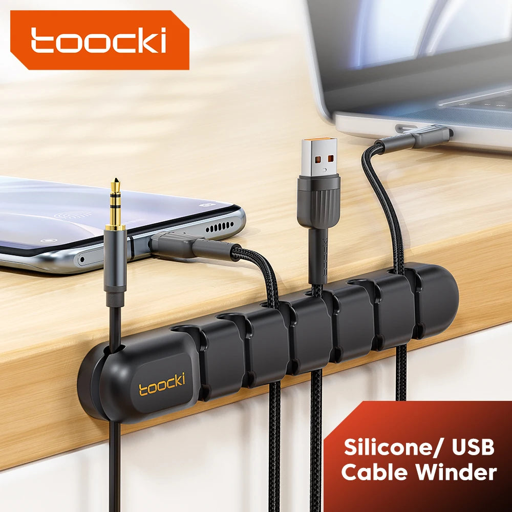 Cable Organizer - Flexible Cord Management Clips