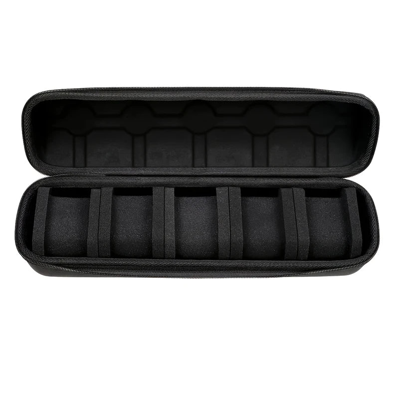 5-Slot Watch Organizer Case – Portable Storage & Travel Holder